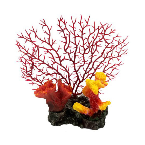 인조수초 2211 레드시판 산호 은신처 수족관 어항장식
