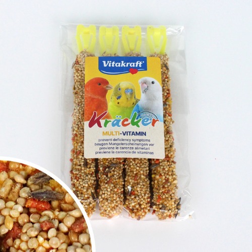 비타크래프트 앵무새 영양바 4P 영양간식 크래커 곡물