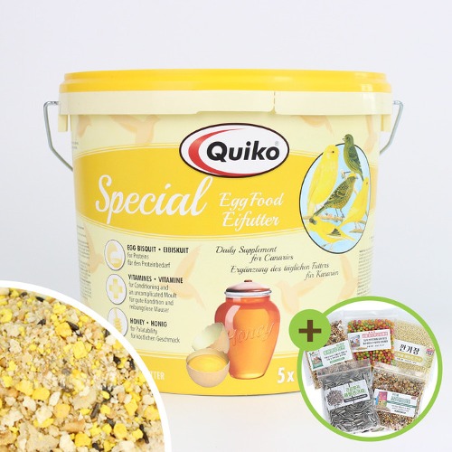 퀴코 스페셜 옐로우 에그푸드 5kg 앵무새 단백질 간식