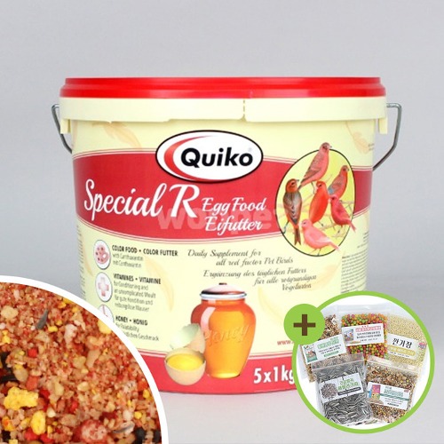 퀴코 스페셜 레드 에그푸드 5kg 앵무새 단백질 간식